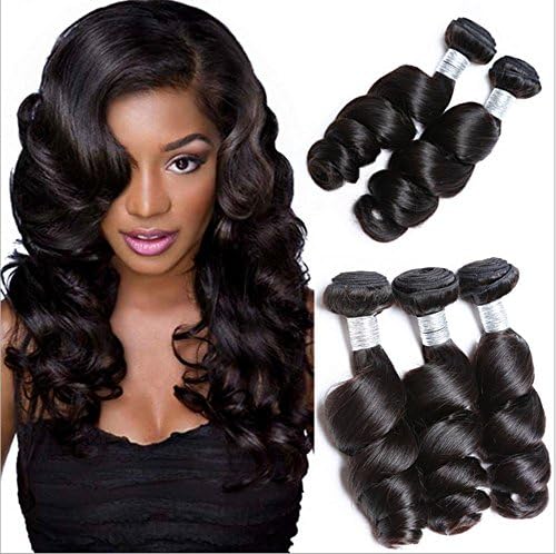 Meydlee Hair Bundles 3 Bundles AAAAAAA Brazilian Remy Loose Wave Hair Weft/Extensions 100g/Bundle , 14 16 18