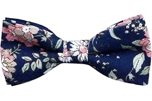 DB DICKIE BOW Nœud papillon élastique en coton de luxe pour enfants garçons