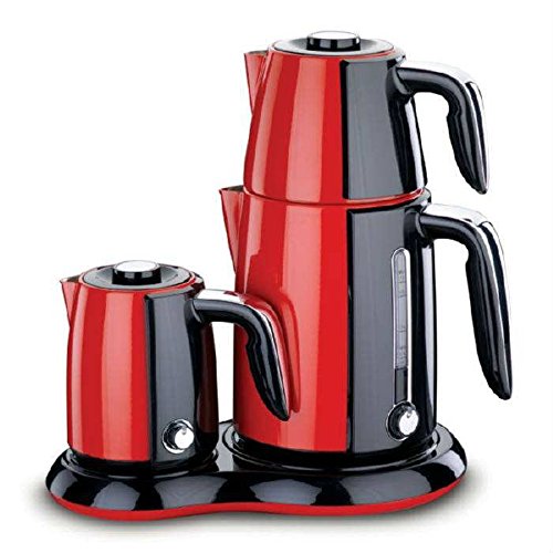 Korkmaz A367-01 Elektrische Tee und Kaffee Station Edelstahl