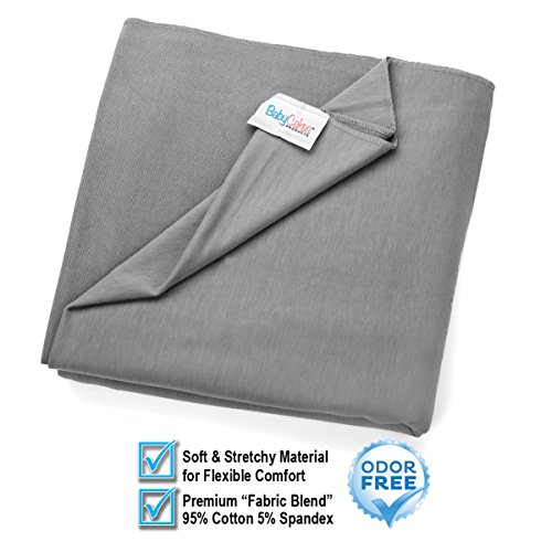 4-in-1 Babytragetuch | Babytrage für Männer und Frauen | Baby Wrap Sling | Tragetuch | Tragehilfe – Das beste Geschenk für Baby Shower von BabyCakes (grau) - 8