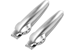 BESTONZON 2 Stück Kastanien Clip, Maronizange, Walnuss-Nussknacker, Edelstahl-Kastanienschneider, Metall-Nussöffner-Clips, geeignet für Walnüsse, Kastanien, Nüsse