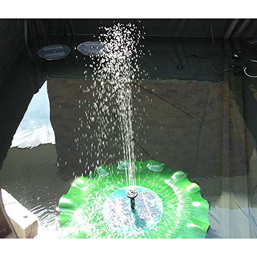 Gary@Ghost Solarenergie Gartenbrunnen Garten Teichpumpe Blätter Solarpumpe Springbrunnen Wasserpumpe Zyklus Gartenpflanzen Bewässerung - 2