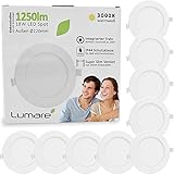 Lumare extraflache LED-Einbauleuchte IP44, Bad- & Außen-LED-Strahler, 5W, 220V - Einbaustrahler inkl. Weißlichtschutz und Ans