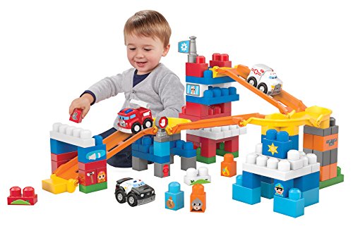 Mattel Mega Bloks First Builders CXN73 Fast Tracks Buildables - Rettungstruppe