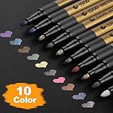 rotulador permanente color plata 🔆 Calidad confiable - Nuestros rotuladores metálicos hechos de materiales respetuosos con el medio ambiente. No tóxicos,
