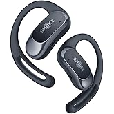 SHOKZ OpenFit Air Open-Ear-Kopfhörer, True Wireless Bluetooth-Ohrhörer mit Mikrofon, Ohrhörer mit Air-Ohrbügel, Schnellauflad