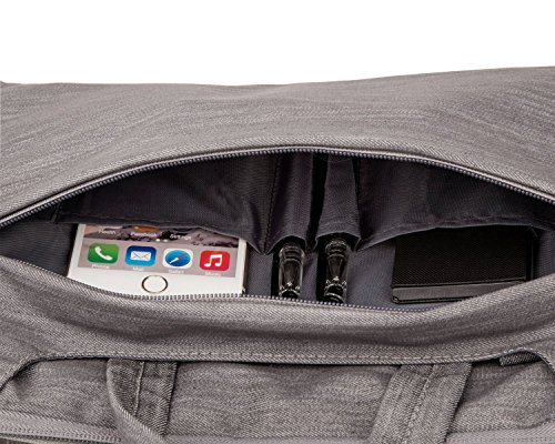 MOSISO Laptop Aktentasche Denim-Stoff f  r 12 9 Zoll iPad Pro  13-13 3 Zoll MacBooks  Laptops Farbe  Grau 