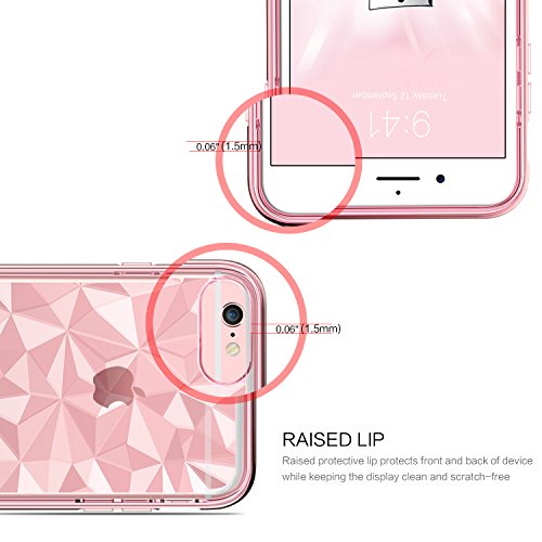 BENTOBEN Funda iPhone 6 Plus Carcasa iPhone 6s Plus Capa Case Cover TPU Suave y Anti-rasgu os Transparente 3D Modelo Geom trico de Diamante con Textura Funda para iPhone 6 Plus 6S Plus Rosa Oro reviews BENTOBEN Funda iPhone 6 Plus Carcasa iPhone 6s Plus Capa Case Cover TPU Suave y Anti-rasgu os Transparente 3D Modelo Geom trico de Diamante con Textura Funda para iPhone 6 Plus 6S Plus Rosa Oro