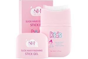 Sevich Hair Gel for Kids with Comb, Toddler Hair Wax Stick - Quick Fix for Flyaways & Stray Ends - Frizz Control - Gentle & Easy to Use 2.7 fl oz/80 ml