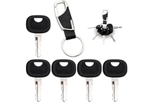 VooGenzek 5 Sztuk 14603 Klucz Zapłonowy, Klucz do Maszyn Budowlanych, z Pękiem Kluczy, Kompatybilny z Ładowarki Kołowej Minikoparki