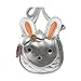 Produktbild Rucksack Messenger Bag Kinder Rucksack tierischen Kaninchen Rucksack Lovely Girl Schultertasche Silber 14X5X14CM1PCS