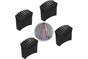 TMRBBESTY Leiterfüße - 4 Stück Gummifüße für Leitern, Aluleiter, Holzleiter, ersatzfüße für leitern 23x66mm, Stabil Rutschfest, für Heimarbeiter Klappleiter