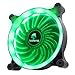 Price comparison product image Asiahorse Solar Eclipse UAV 120mm Dual Aperture LED Long Life Case Fan,PC Custom Diy From Water Cooling System CPU Cooler(GREEN)