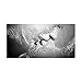 Produktbild ZHOUBA Moderne Monochrome Love Kiss, abstrakte Kunst auf Leinwand Bild Wandbild Dekoration Zuhause 100*60cm schwarz / weiß