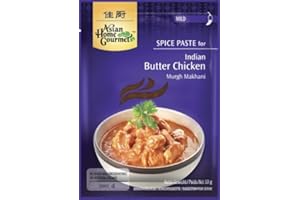 ASIAN HOME GOURMET Lot de 3 pots de pâte à épices pour beurre indien (3 x 50 g)