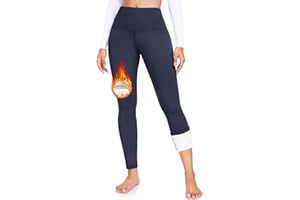 ACTINPUT Thermal Leggings for Women High Waist Fleece Lined Leggings Winter Thick Warm Leggings Ladies Hiking Sports Workout Yoga Pants
