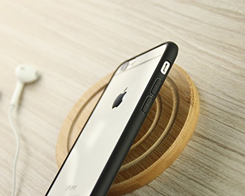 iMounTop Hülle iPhone 6 Plus Hülle 6S Plus Hülle TPU Rahmen + Hart PC Zurück Backcover Kombination Hochtransparent Nie verfärben Schutzhülle Tasche Schale Kratzfeste Handytasche für Apple iPhone 6 Plus / 6S Plus (5.5 Zoll) (Schwarz) - 7