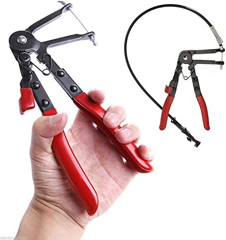 XUNQI Flexible Locking Hose Clamp Plier Fuel Pipe Clips Car Brake Tool 24" Long Reach Fuel Oil Water Hose Tool