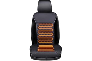 LUSRAIT Seat Cushion, Comfortable Seat Cover with Full Back Support, Universal for Front Seat in Winter
