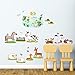 Decowall, DW-1403, Field of Animals Wall Stickers