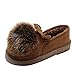 Produktbild Geili Damen Pumps Kurz Stiefel Warme Fell Gefüttert Outdoor Winterstiefel Schneestiefel Frauen Haarballen Flausch Schlüpfen Flach Schuhe Loafer Pumps Freizeitschuhe Baumwollschuhe