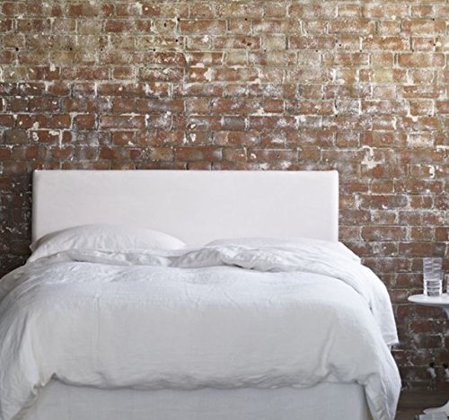 Suenoszzz, testiera liscia, struttura in legno, tappezzata e imbottita, in ecopelle, colorata, per camera da letto