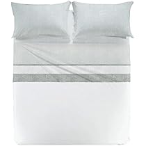 Lenzuola Matrimoniali Caleffi Dalia - Cotone Avorio, Completamente Stampato, 240x280 Cm - Foto 3