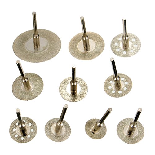 BABAN 10x 1/8“ Kreissägeblatt Sägeblatt Handsägeblatt Diamant-Trennscheibe Set Kreis Sägeblätter Scheiben Schleifen 2,35mm - 4