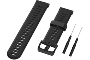 Huabao 22mm Silikon Armband für Garmin Forerunner 935/Forerunner 945/Approach S60/Garmin Fenix 5