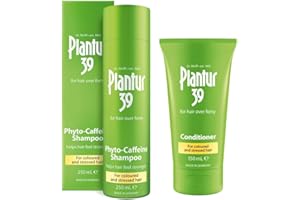 Plantur 39 Phyto Caffeine Shampoo 250ml y Conditioner 150ml I Champú Anticaida Mujer y Acondicionador | Evita y Reduce la Anticaida Cabello I Para la Caida del Cabello con Color y Estresado