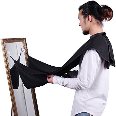 SoAmazing Beard Apron, Beard Bib Acumen Beard Catcher, Beard Cape Shaving Mirror Suction Cups Let Your Bathroom Keep Clean