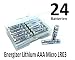 Produktbild NEMT Flachbox mit 24x Energizer Lithium Micro AAA Batterie LR6