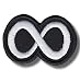 Produktbild Eternity symbol - embroidered patch, 6 X 4 cm.