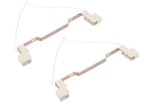PATIKIL Douille R7S de 189 mm, Lot de 2 Supports de Lampe en Céramique pour Ampoule Halogène avec Câble, Couleur Multicolore Blanc