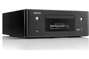 Denon RCD-N10 Hi-Fi All-in-One Receiver & CD Player | Perfect for Smaller Rooms and Houses | Wireless Music Streaming & Amazon Alexa Compatibility | Bluetooth, AirPlay 2, WiFi