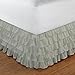 RoyalLinens EU Single 400TC 100% Egyptian Cotton Ivory Solid Elegant Finish 1PCs Multi Ruffle Bedskirt Solid (Drop Length: 25 inches)