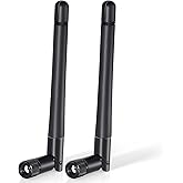 Bingfu WiFi Antenna Dual Band 2.4GHz 5GHz 5.8GHz 3dBi MIMO RP-SMA Connector Antenna for WLAN Router Wireless Network Card USB