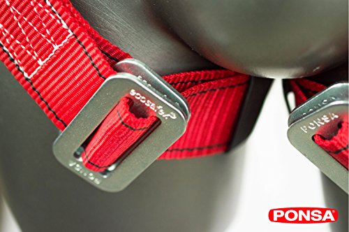 FALLSCHUTZ – SET: Auffanggurt mit 2 haltepunkte + Element zur ladungssicherung + 2 wirbelkarabinerhaken. 031053001001 - 5