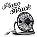 Produktbild TROTEC Ventilador USB TVE 1D / Mini Ventilador de Mesa/Ventilador Portátil/PC/Ordenador/Escritorio/Cable USB 1m / Negro/Silencioso/Inclinación Ajustable / 2,5 W