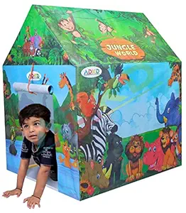 ADKD Kids Play Jumbo Size Extremely Light Weight , Water Proof Kids Play Tent House for 3 to 8 Year Old Girls and Boys (Made in India) (PDO)