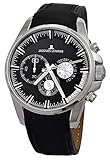 Jacques Lemans Sports Herren-Armbanduhr XL Liverpool Chronograph Leder 1-1652A