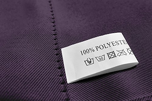 VICTORIA M Aurora Verdunkelungsvorhang blickdicht, Thermovorhang mit Kräuselband 140 x 245cm, aubergine, 2er Pack - 4