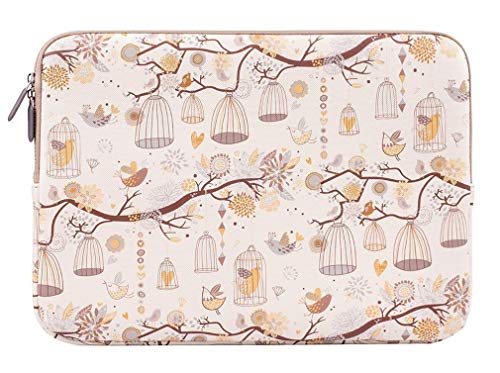 15.6 Inch White Bird Pattern Laptop sleeve case Protective Bag for Lenovo Thinkpad/Legion/Flex, Acer Dell Asus HP Envy/Elitebook/Pavilion, TUF/Alienware/MSI/Samsung/Microsoft (15.6inch, White Bird)
