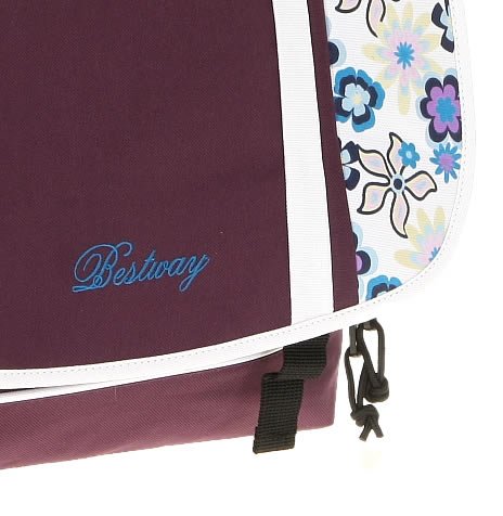 BESTWAY Tasche SIDEWAYS Schultertasche Laptoptasche Kuriertasche Messenger mit LAPTOPFACH 32 x 27 cm / LILA - 3