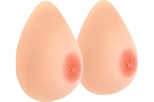 ‎FESVINA FESVINA Silikon Brustformen Falsche Brüste Brustprothesen Crossdresser Transgender Mastektomie Prothese Gefälschte Brüste DD Cup 1200g/Paar