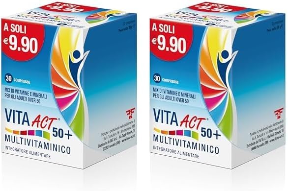 ACT Vita 50+ Multivitaminico - 30 Capsule Compresse (Confezione da 2)