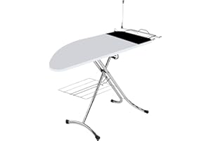 Top House Italia Kolossal Profi Asse da Stiro - 125x48 cm - Salvaspazio, robusto, pieghevole - Copriasse anti piega termoriflettente