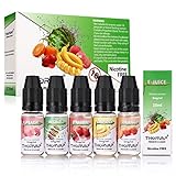 THORVAP E Liquid, 70VG/30PG Multi Fruits Vape Juice | Peach | Watermelon | Orange | Strawberry| Banana | Max VG E-liquid for E Cigarette Vape Box Mods | No Nicotine