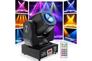 DELIBANG 60W Teste Mobile LED con Telecomando Prisma Effetti Luminosi Moving Head Luce per Feste DMX512 Luce da Palcoscenico per DJ Disco Bar