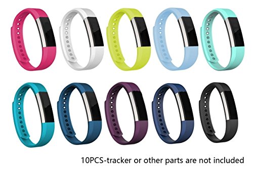 JOMOQ Fitbit Alta Armbänder, Ersatzarmbänder, Silikon-Armband für kabellose Aktivitäts-Tracker, Armband mit Sicherheitsverschluss